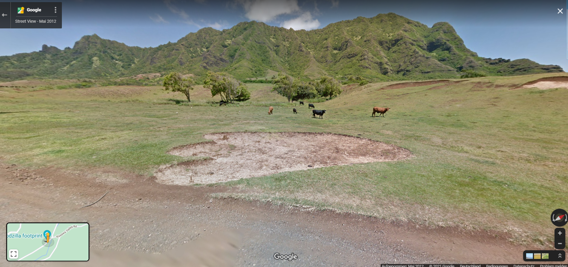 Godzilla Map Godzilla footprint – StreetViewFails – The Funny Street View Google ...